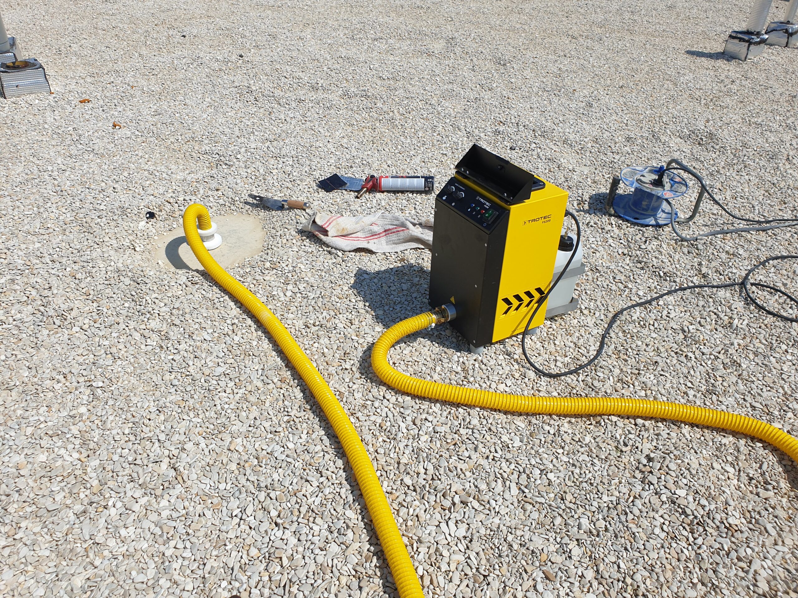 Recherche de fuite — Toiture terrasse gravillonnée, photo 1