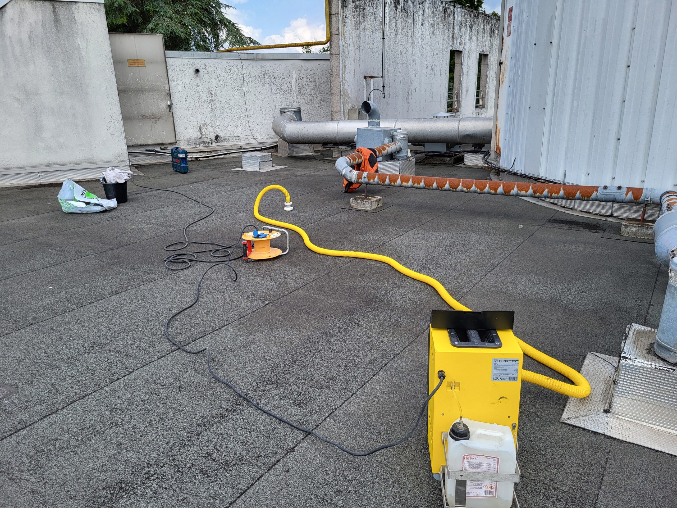 Recherche de fuite — Toiture terrasse autoprotégée, photo 1