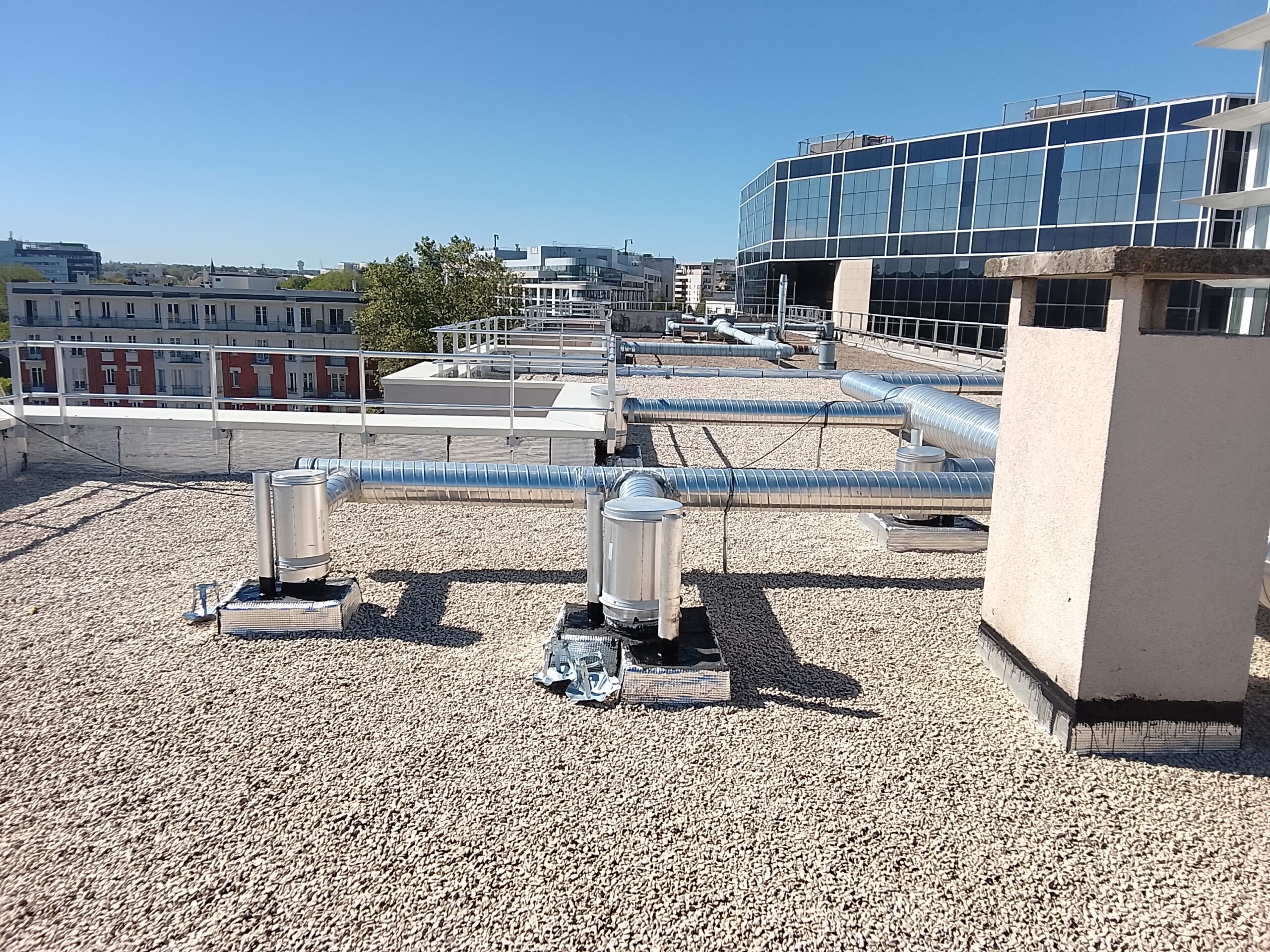 Réfection totale d'étanchéité d'une toiture terrasse gravillonnée, photo 5